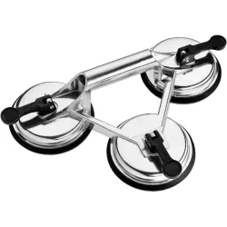 3-cups aluminium glass suction