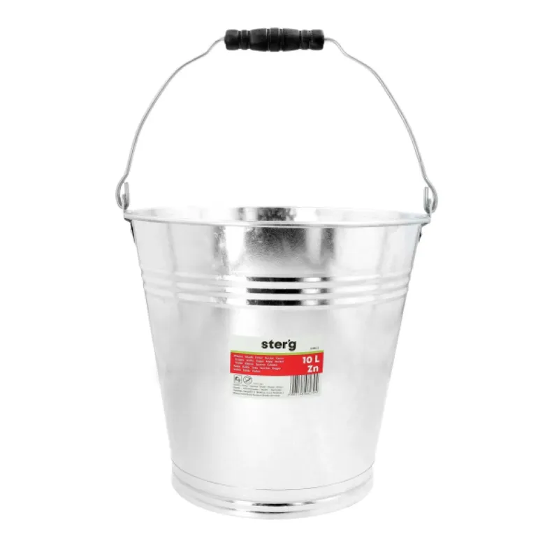 Galvanized metal bucket, 10l