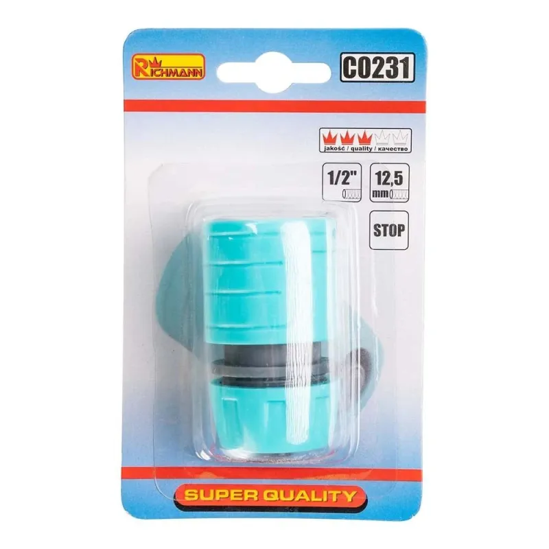 HOSE CONNECTOR waterstop 1-2' ALU-ABS