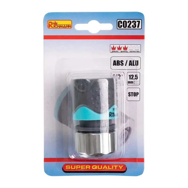 HOSE CONNECTOR waterstop 1-2' ALU-ABS