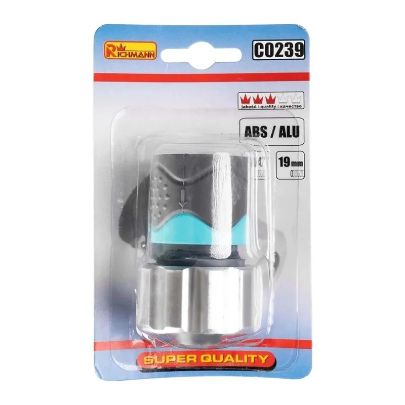 Hose connector 3-4' alu-abs