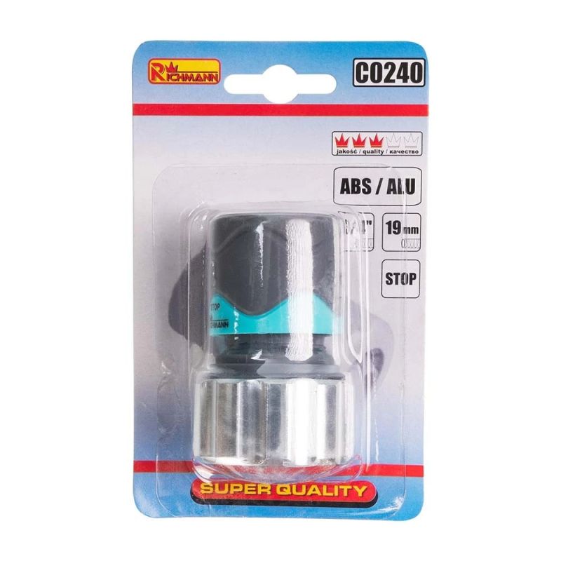 HOSE CONNECTOR waterstop 3-4' ALU-ABS