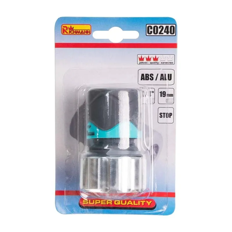 Šļūtenes savienojums ABS-ALU 3-4” waterstop
