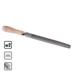 Steel file 200 mm half-round