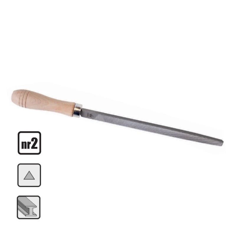 Steel file 250 mm triangular