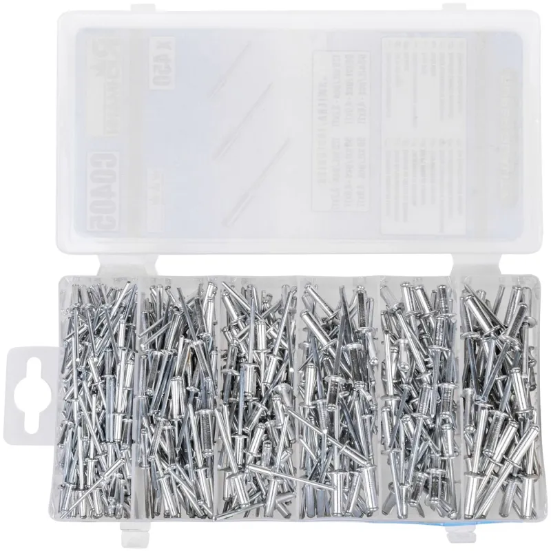 Aluminum rivet kit 450 pcs.