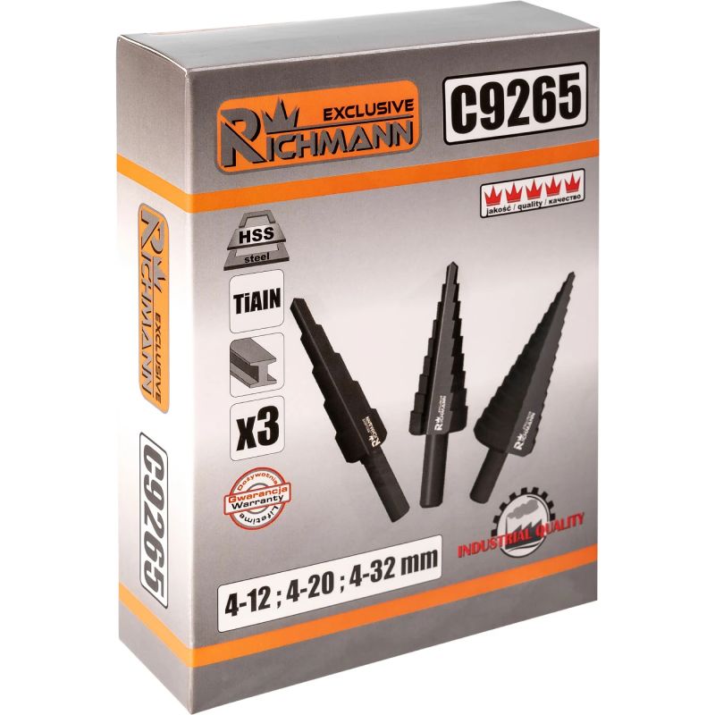 Koniskais urbis Richmann 4-12mm, 4-20mm, 4-32mm