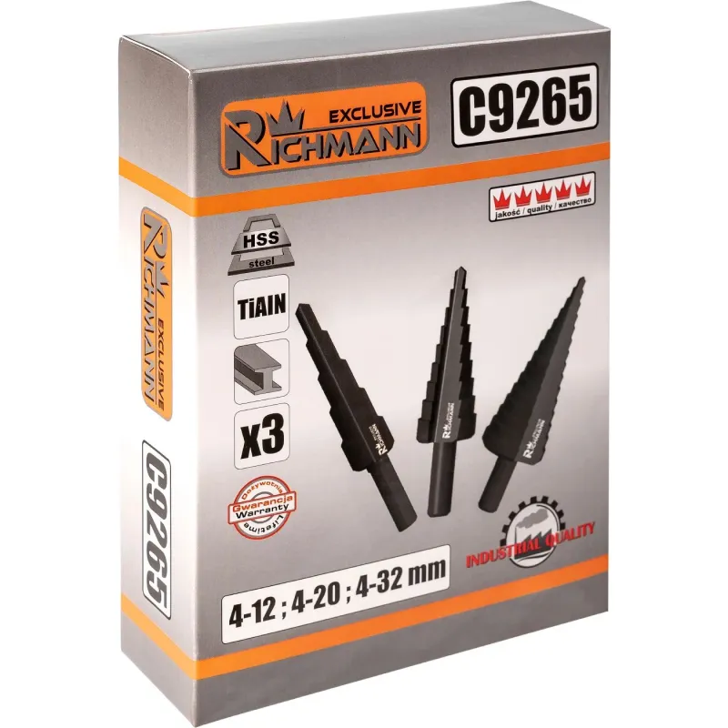 Koniskais urbis Richmann 4-12mm, 4-20mm, 4-32mm