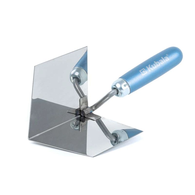 Stainless steel stucco trowel kubala, in