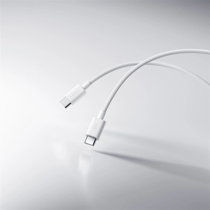 Xiaomi 3A Braided USB-C to USB-C Cable ,1m,, White