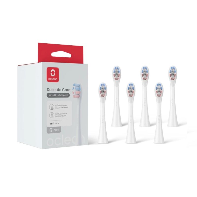 Oclean Delicate Care Kids Brush Head 6 pcs P3K1 W06 White