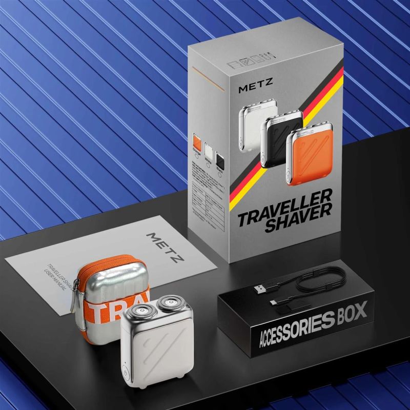 MZXZ021 Metz Traveller Shaver, Black.
