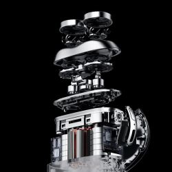 MZPS021 Metz Firm stone Shaver, Navy Blue.