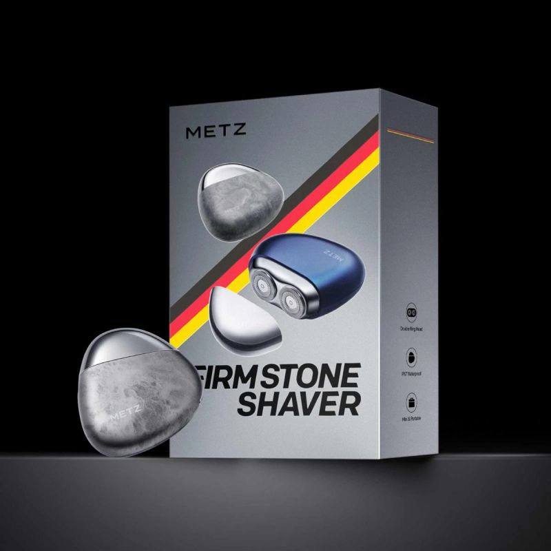 MZPS021 Metz Firm stone Shaver, Navy Blue.