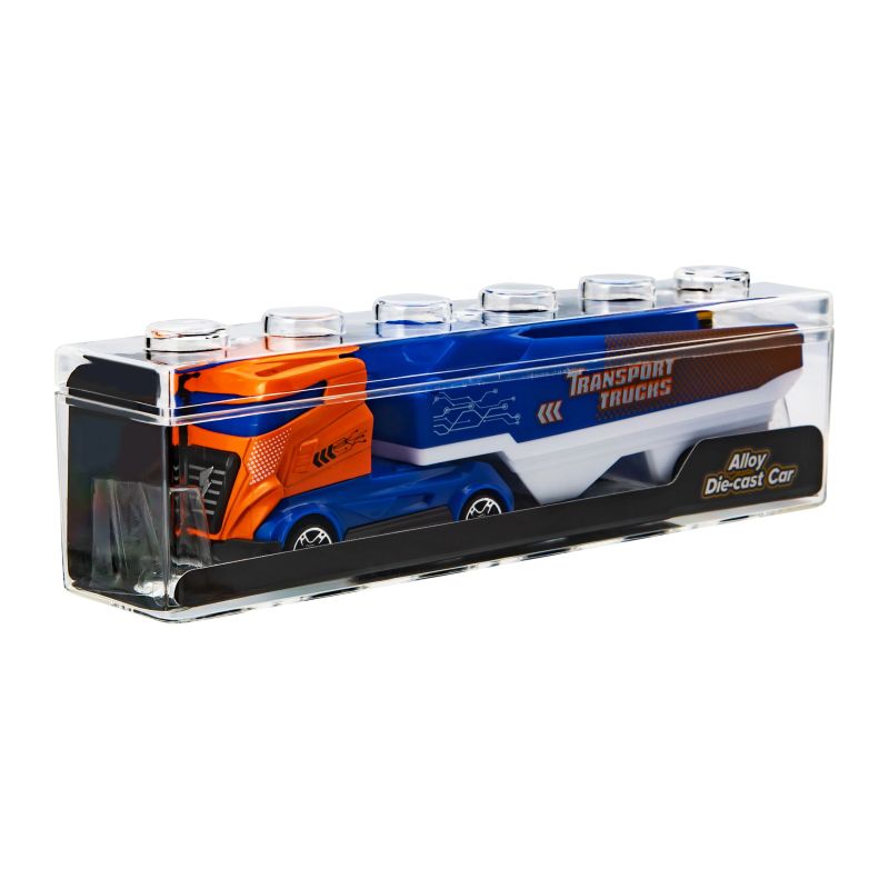 Metāla kravas automašīna ar piekabi, 20,5 cm