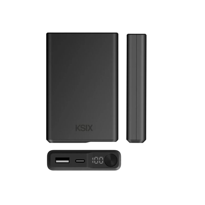 Ksix Magnetic Powerbank 10000 mAh 22,5W, Black