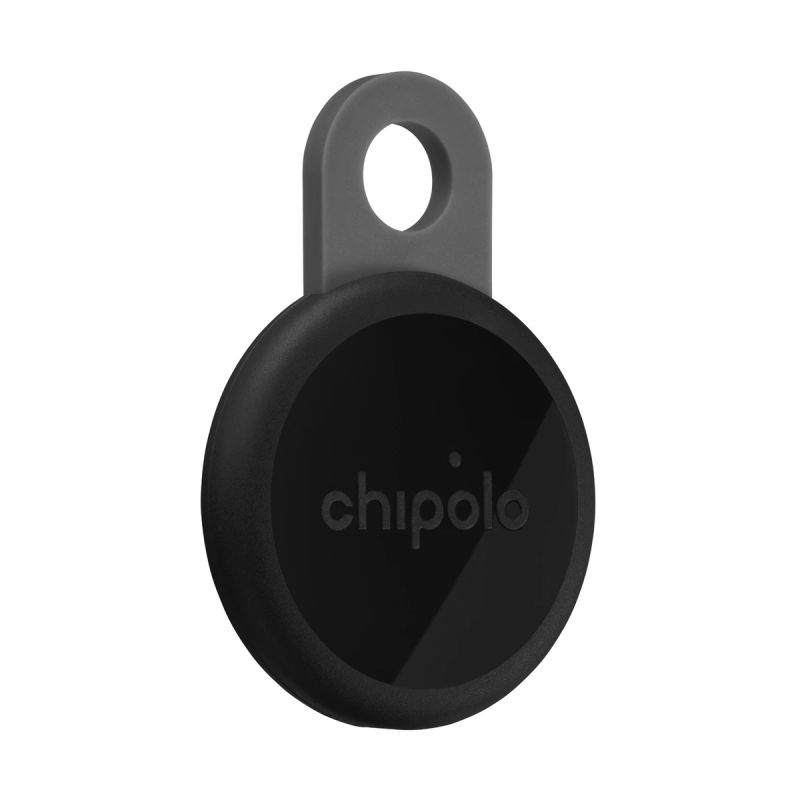 Chipolo LOOP – Rechargeable Bluetooth Tracker with Silicone Loop for iOS & Android, Charcoal