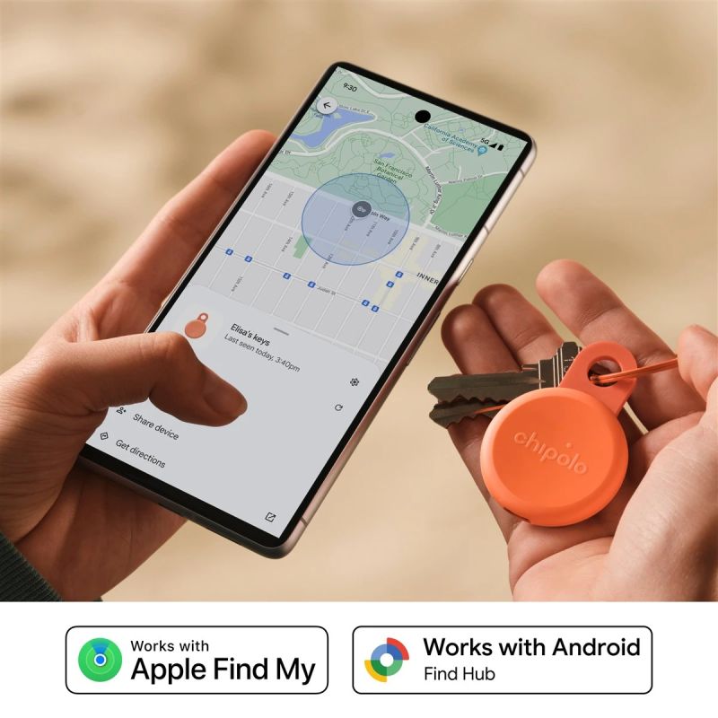 Chipolo LOOP – Rechargeable Bluetooth Tracker with Silicone Loop for iOS & Android, 4col_Charcoal_Chalk_Navy_Coral