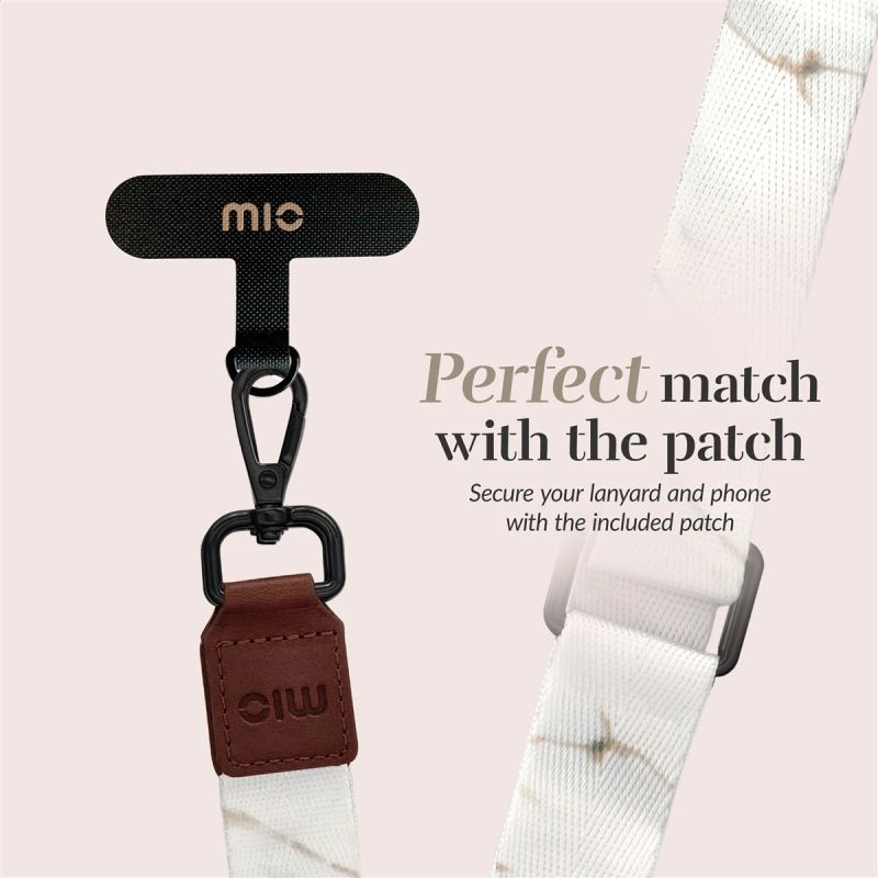 MIO Lanyard strap White Marble