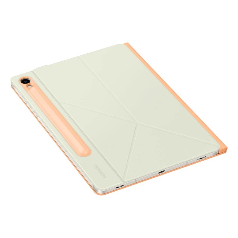 BX710PO Smart Book Cover Samsung Galaxy Tab S9-S9 FE-S10 FE-S10 Lite, Orange