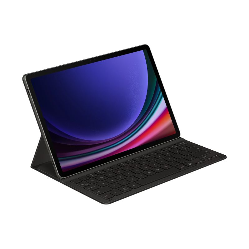 DX720UB Book Cover Keyboard Slim Samsung Galaxy Tab S9-S9 FE-S10 FE-S10 Lite, Black