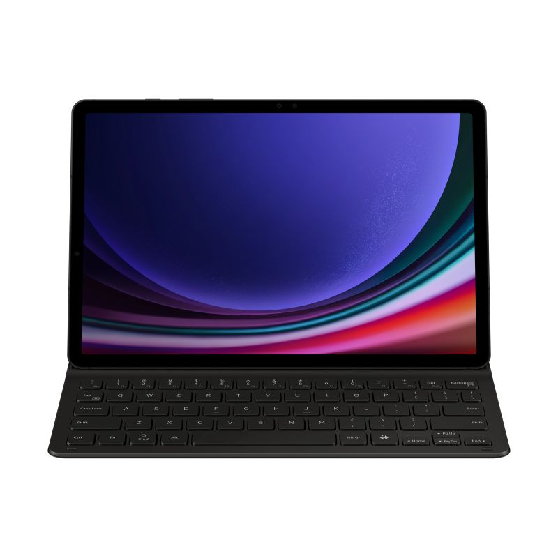DX720UB Book Cover Keyboard Slim Samsung Galaxy Tab S9-S9 FE-S10 FE-S10 Lite, Black