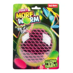 Rotaļlieta Morf worm, tumsā spīdošs