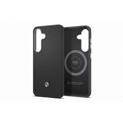 FPS936PGABW Enzo Aramid Case Samsung Galaxy S25 Plus, Black Silver