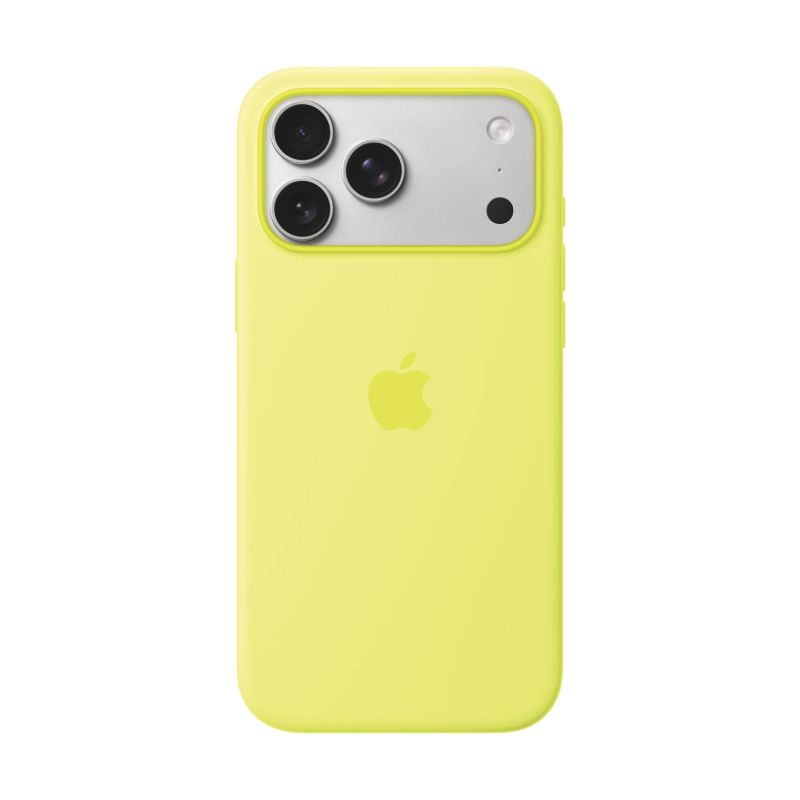 MGFM4ZM-A iPhone 17 Pro Max Silicone Case with MagSafe, Neon Yellow