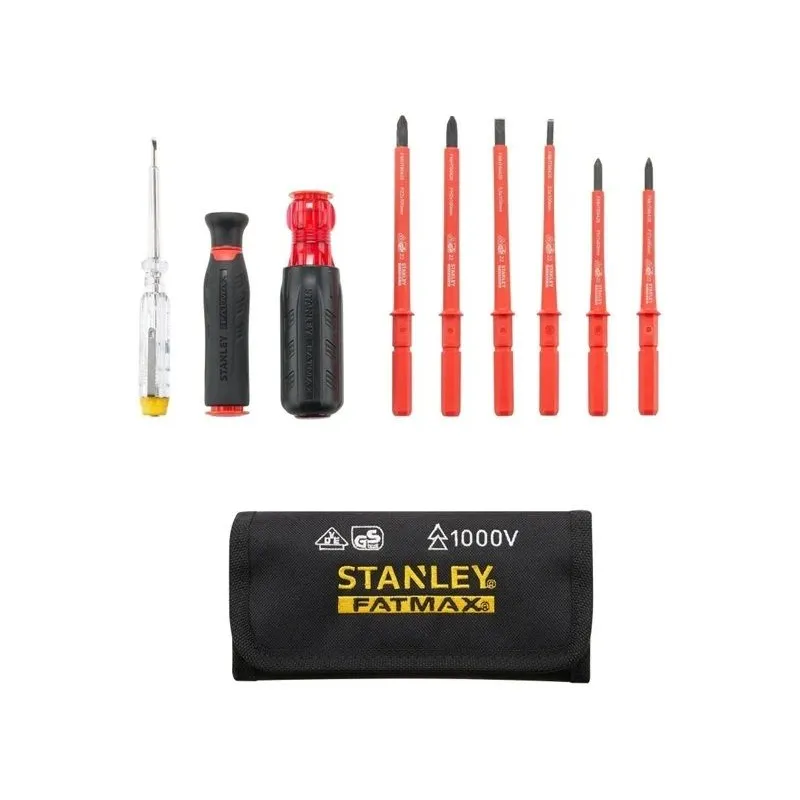Stanley Fatmax VDE el. atsuktuvų rink. 10 vnt. krepšyje, 1000V