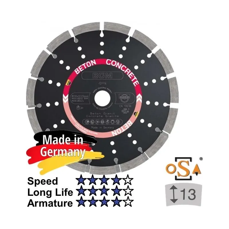 Dimanta disks MASTER BGM 350x25,4x13mm