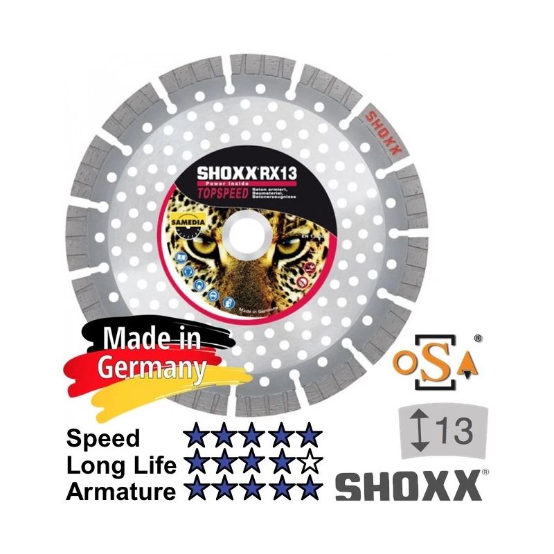 Dimanta disks SHOXX RX13 125x22.2mm.