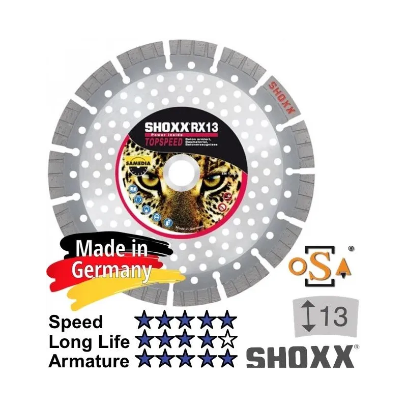 Dimanta disks SHOXX RX13 125x22.2mm.