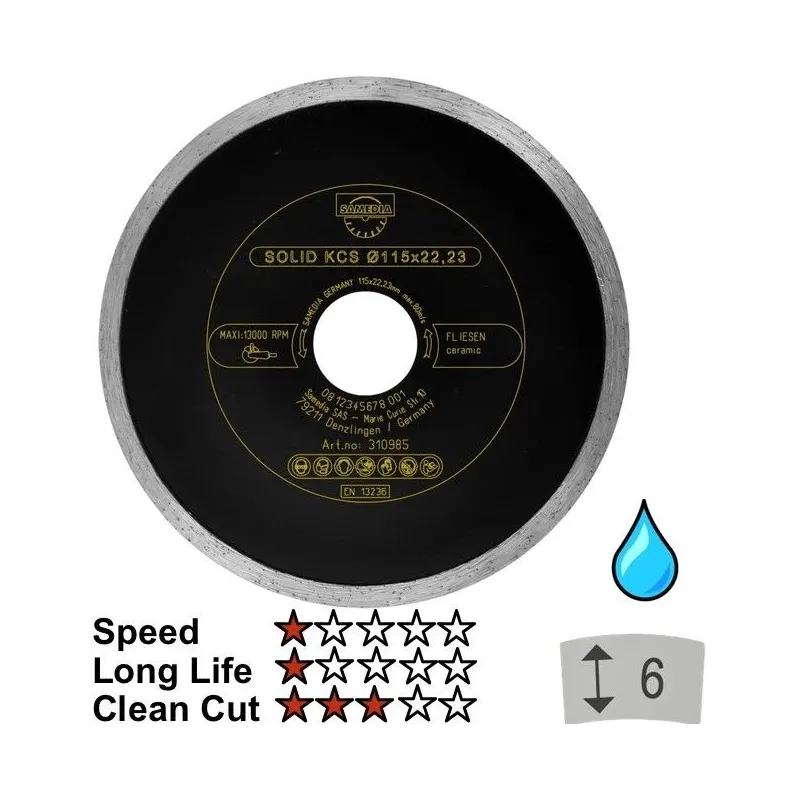 Dimanta disksSAMEDIA KCS 125x22x2