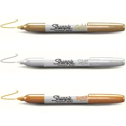 Sharpie Metallic 3 Blister 1,4 mm Gold-Silver-Bronze