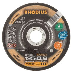 RHODIUS lõikeketas XTK6, 125x0,6x22,23 mm, 10 tk