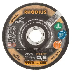 Pjovimo diskas XTK6, 125x0,6x22,23 mm, RHODIUS, 10 vnt