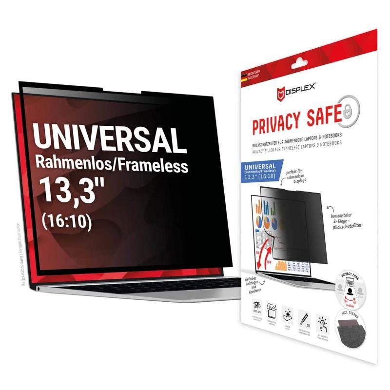 DISPLEX Privacy Safe Uni ,Frameless, 13,3, 16:10
