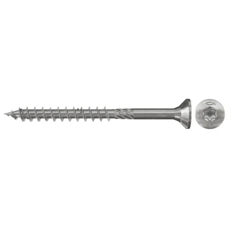 Kokskrūve 5,0 x 80 A2 Torx, 100 gab.