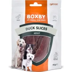 BOXBY DUCK SLICES FOR DOGS 90gr - PĪLES GAĻAS GABALIŅI PIEAUGUŠIEM SUŅIEM