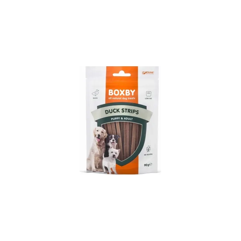 BOXBY DUCK STRIPS for DOGS 90g