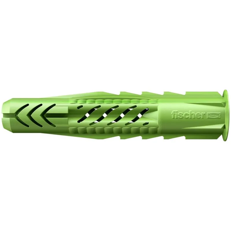 Fischer Universal plug UX Green 6 x 50 R with rim 40 pcs.