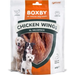 BOXBY CHICKEN WINGS 360gr - SPĀRNIŅI PIEAUGUŠIEM SUŅIEM ,100% VISTA,