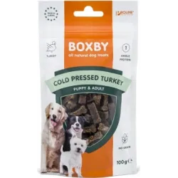 BOXBY COLD PRESED TURKEY TREAT 100gr - BOXBY ЛАКОМСТВО ХОЛОДНОГО ПРЕССОВАНИЯ С ИНДЮШКОЙ ДЛЯ СОБАК 100gr