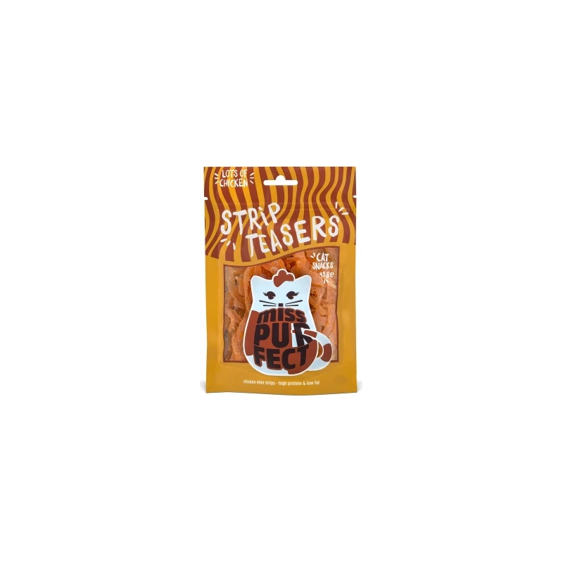 Boxby Miss Purfect gardums kaķiem 45g - Strip Teasers ar vistas gaļu