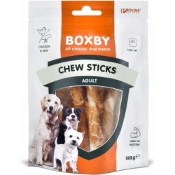 BOXBY CHEW STICKS WITH CHICKEN&BEEF 325gr - BOXBY JĒLĀDAS KOCIŅI AR VISTU UN LIELLOPU