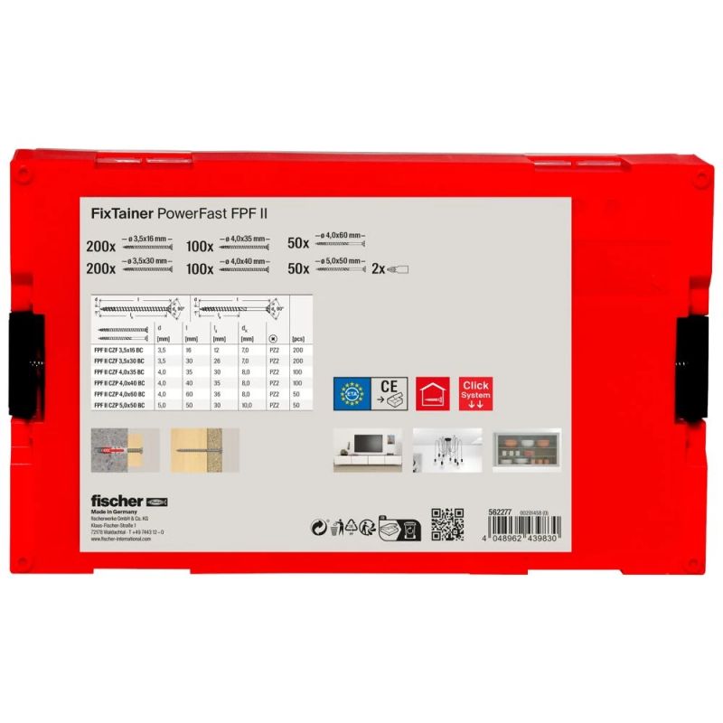 Wood screw kit FIX-Trainer PZ, 702 pcs.