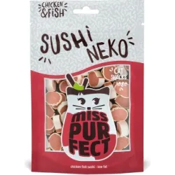 Boxby Miss Purfect Sushi Neko 45g - papildbarība kaķiem, gardie suši ar vistu un zivīm