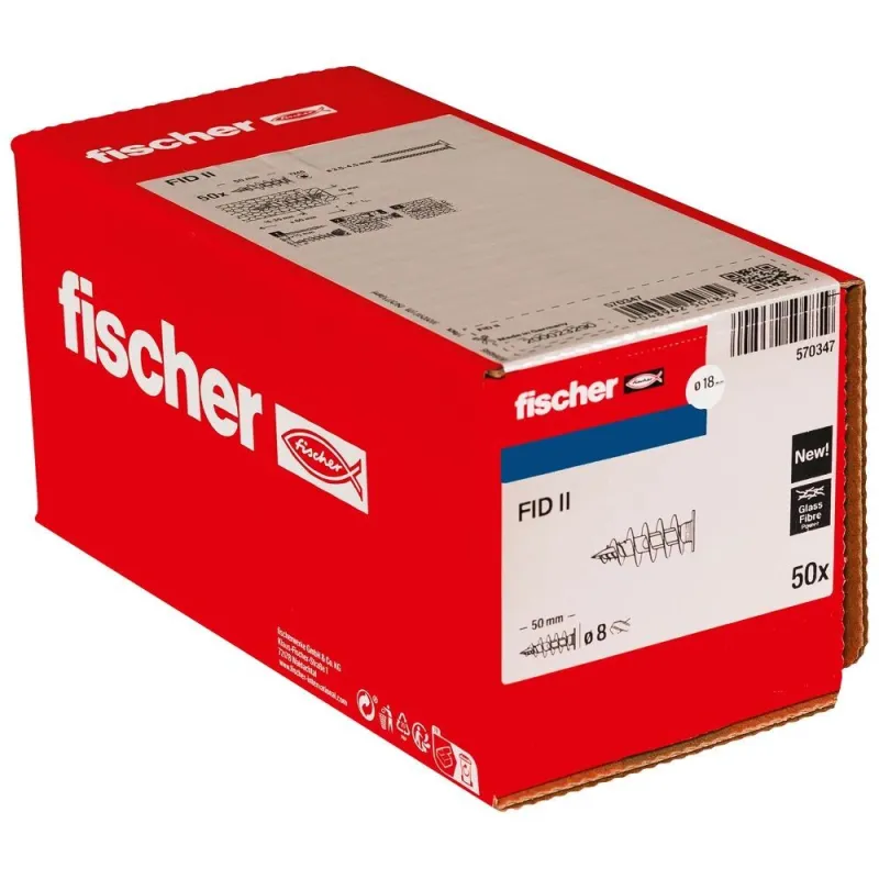 Kaištis izoliacinėms medžiagoms FID50 II ,Fischer 50 vnt.