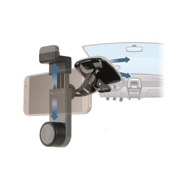 Car Holder Grip with Suction Cup grey